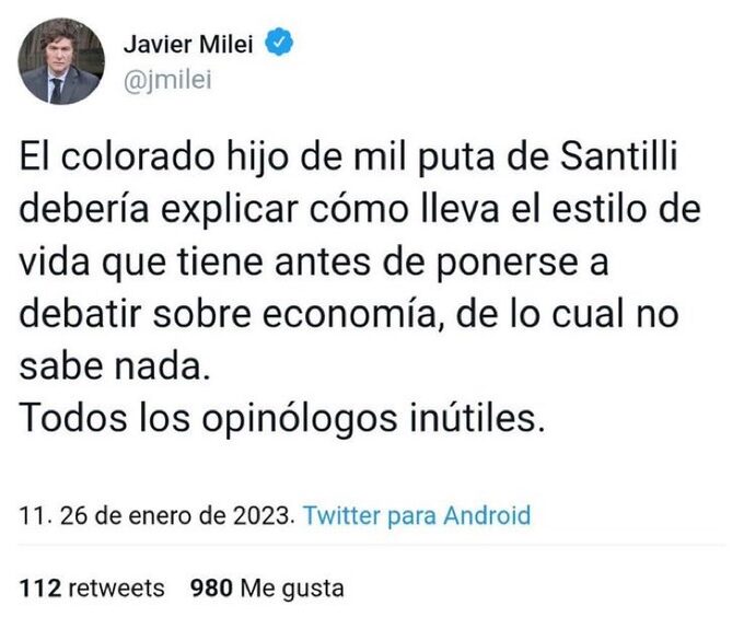Gracias, Javier. Gracias, Karina